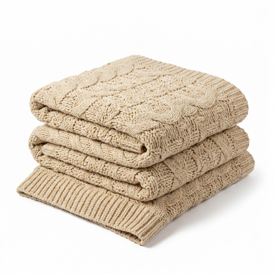 Woven Textured Throw Blanket