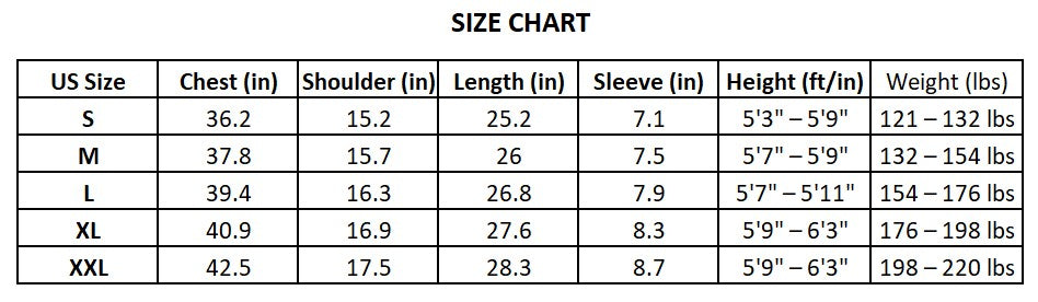 Men's Compression Shirt with Moisture Wicking and Four Way Stretch