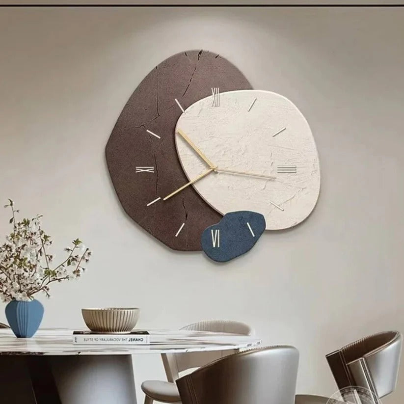 Silent Wood Wall Clock with White LED Edge Glow and Quartz Movement
