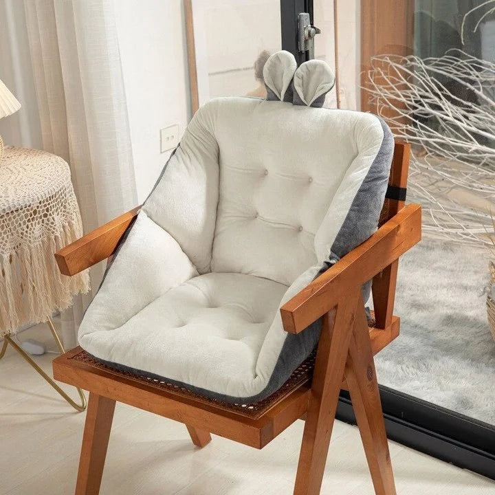 Memory Foam Seat Cushion with Lumbar Support and Charcoal Infusion, Machine Washable