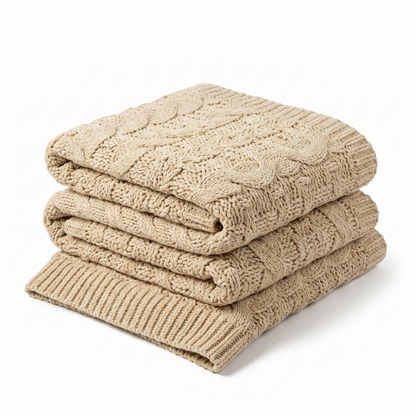 Woven Textured Throw Blanket