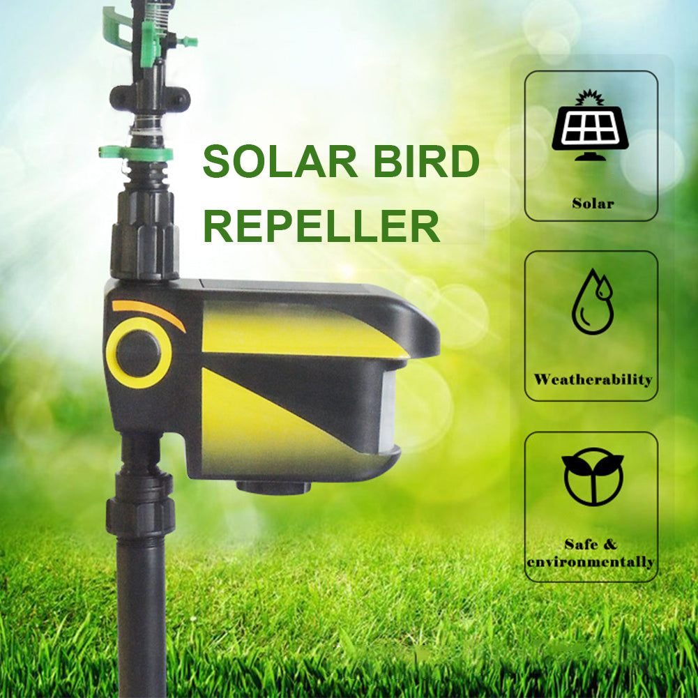 Solar Motion Activated Garden Sprinkler with 300 Degree Detection and Adjustable Sensitivity
