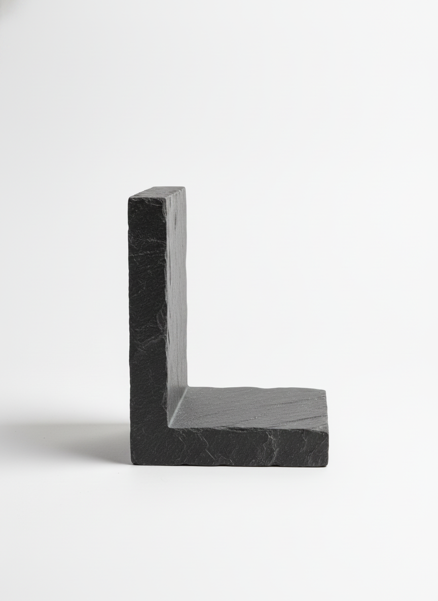 Sculptural L-Shaped Bookends