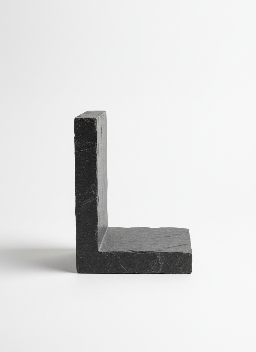 Sculptural L-Shaped Bookends