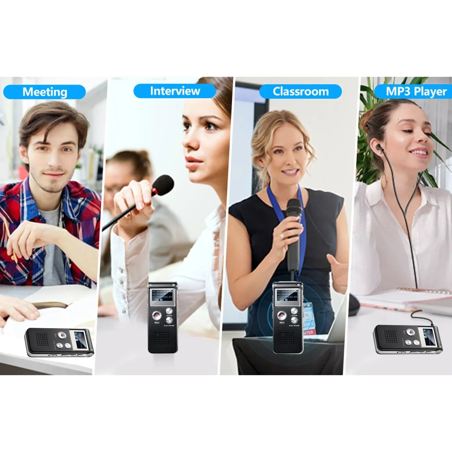 Pocket Sized Voice Activated Recorder with WAV Format and Balanced Audio Output