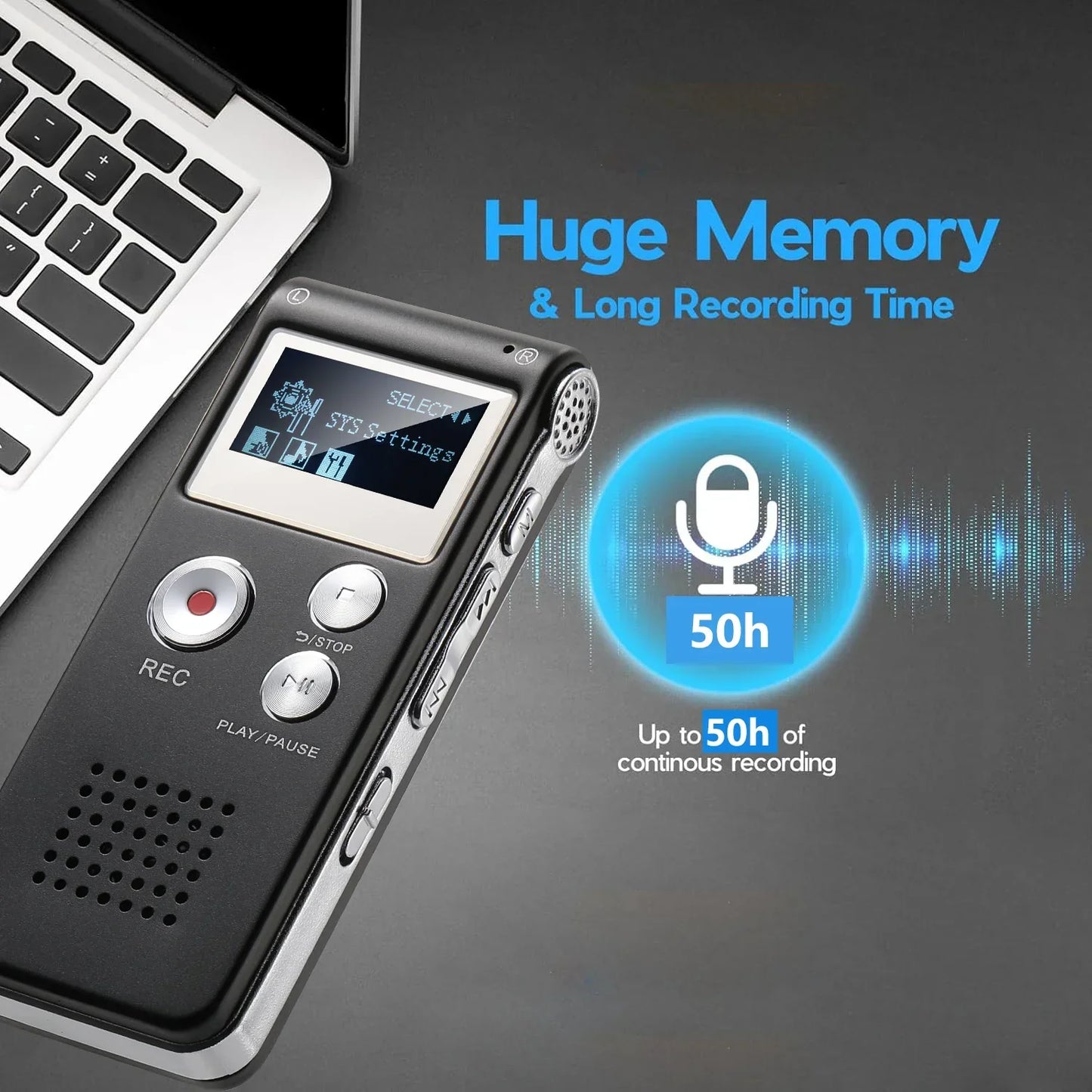 Pocket Sized Voice Activated Recorder with WAV Format and Balanced Audio Output