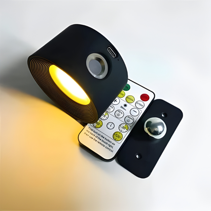 Rechargeable Wall Lamp with 360° Rotation and Three Color Temperatures, Touch Control