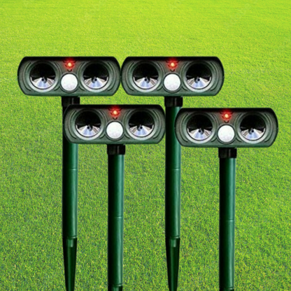 Animal Repeller with Solar Panel and 30ft Detection Range
