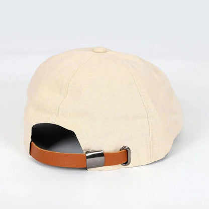 Adjustable Cotton Blend Flat Cap with Moisture Wicking Band and Fixed Brim, Unisex