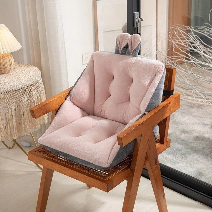 Memory Foam Seat Cushion with Lumbar Support and Charcoal Infusion, Machine Washable