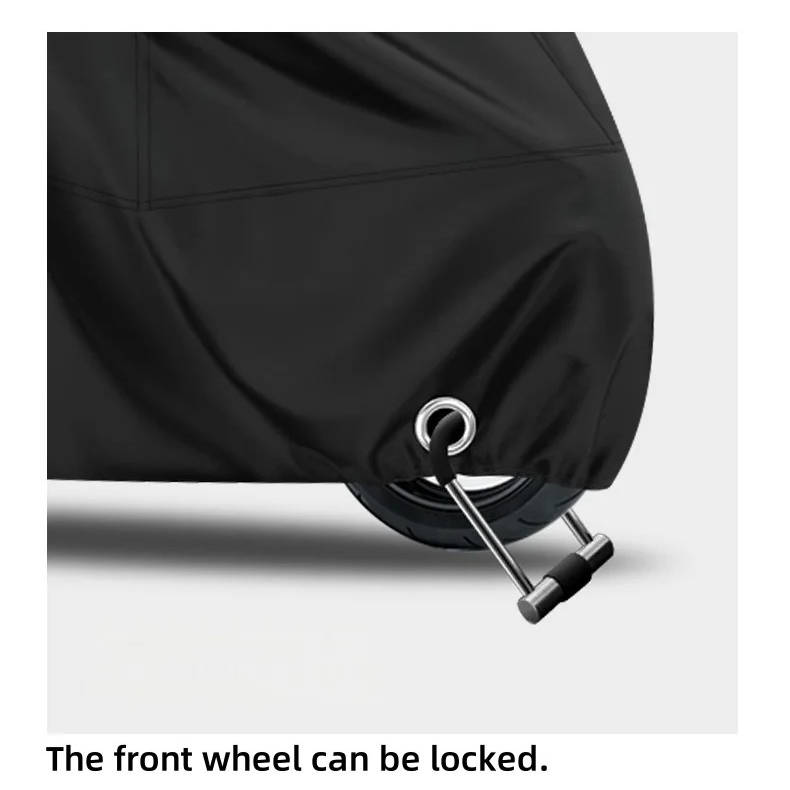 Motorcycle Cover with Coated Polyester Blend and Dual Wheel Clips