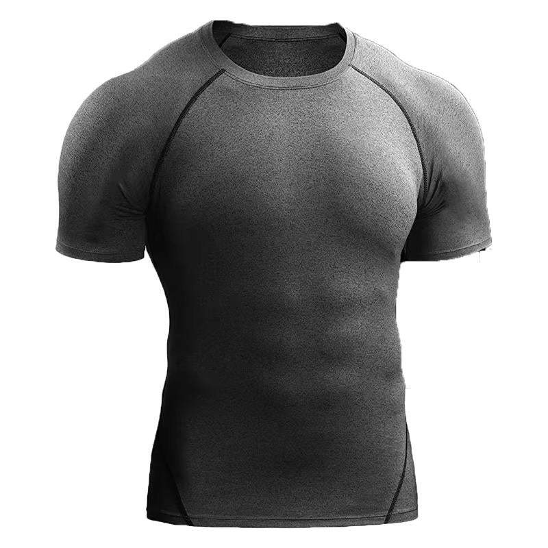 Men's Compression Shirt with Moisture Wicking and Four Way Stretch