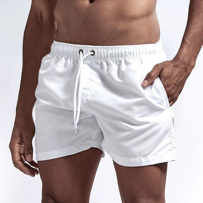 Men's Swimming Shorts with Mesh Liner and Three Pockets
