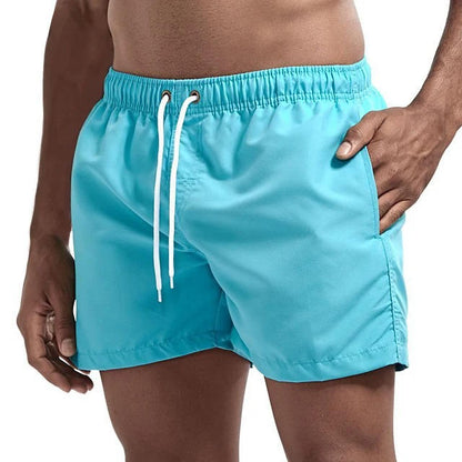 Men's Swimming Shorts with Mesh Liner and Three Pockets