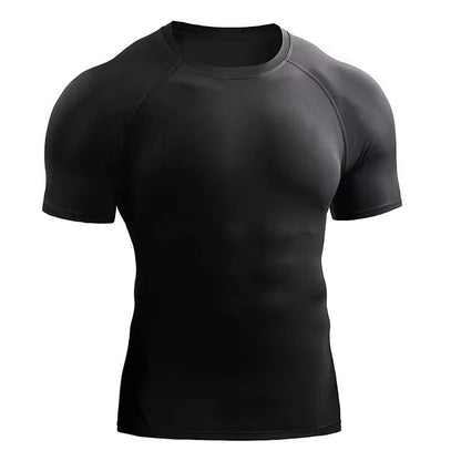 Men's Compression Shirt with Moisture Wicking and Four Way Stretch