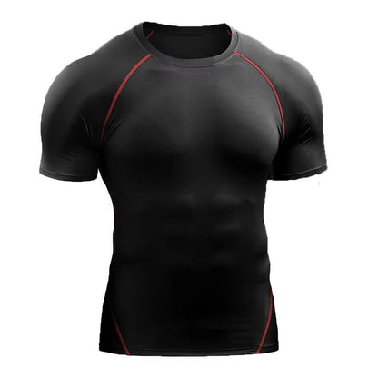Men's Compression Shirt with Moisture Wicking and Four Way Stretch