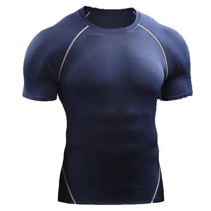 Men's Compression Shirt with Moisture Wicking and Four Way Stretch