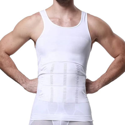 Men's Compression Tank Top with Four Way Stretch and Moisture Wicking, 3 Pack