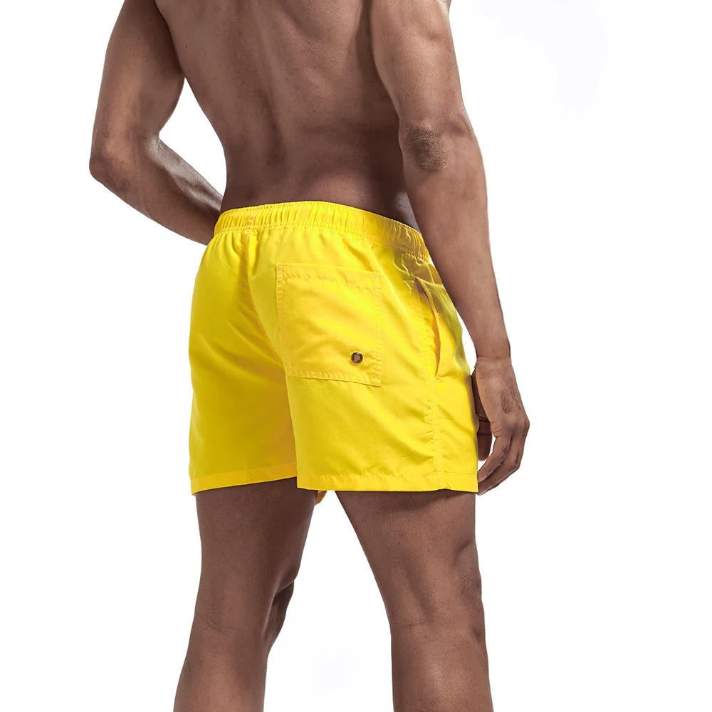 Men's Swimming Shorts with Mesh Liner and Three Pockets