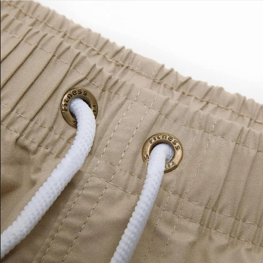Men's Swimming Shorts with Mesh Liner and Three Pockets