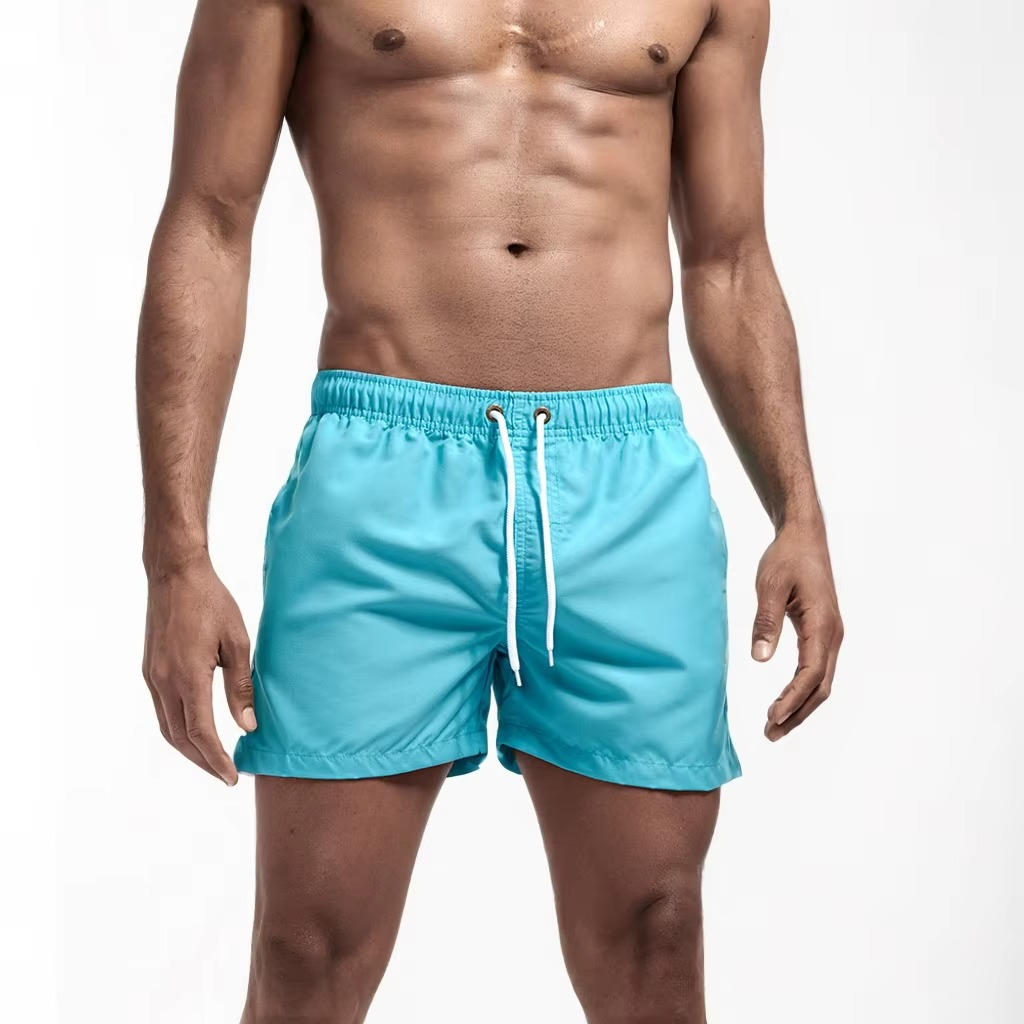 Men's Swimming Shorts with Mesh Liner and Three Pockets
