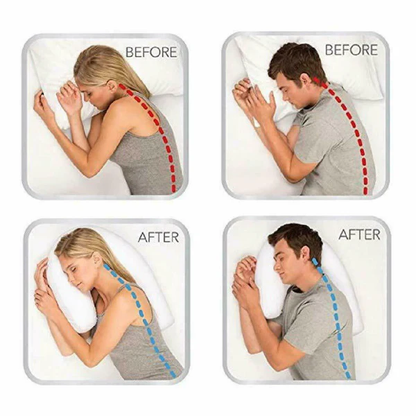 Memory Foam Pillow for Side Sleepers with Ear Cutout and Neck Support