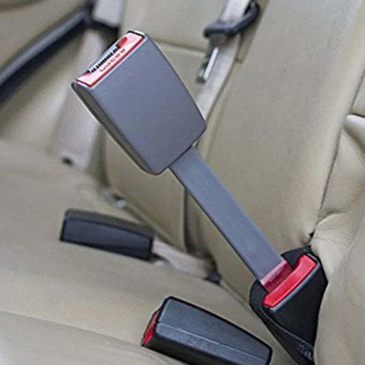 Seat Belt Extender with Rigid Cable and Upright Stem, 11 Inch Length