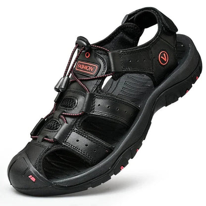 Slip-On Sandals with Elastic Band and Cushioned Sole for Men