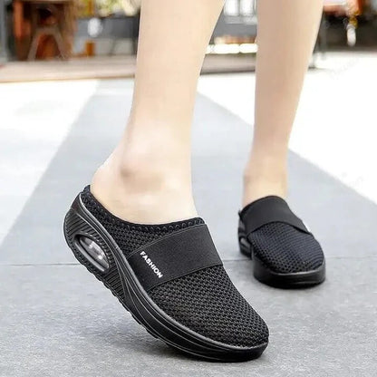 Orthopedic Slippers with Molded Footbed and Ventilated Upper for Indoor Wear for Women
