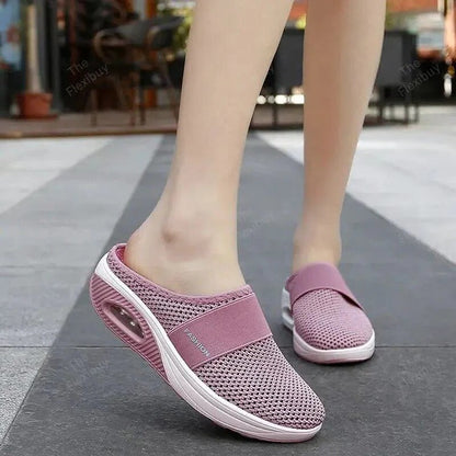 Orthopedic Slippers with Molded Footbed and Ventilated Upper for Indoor Wear for Women