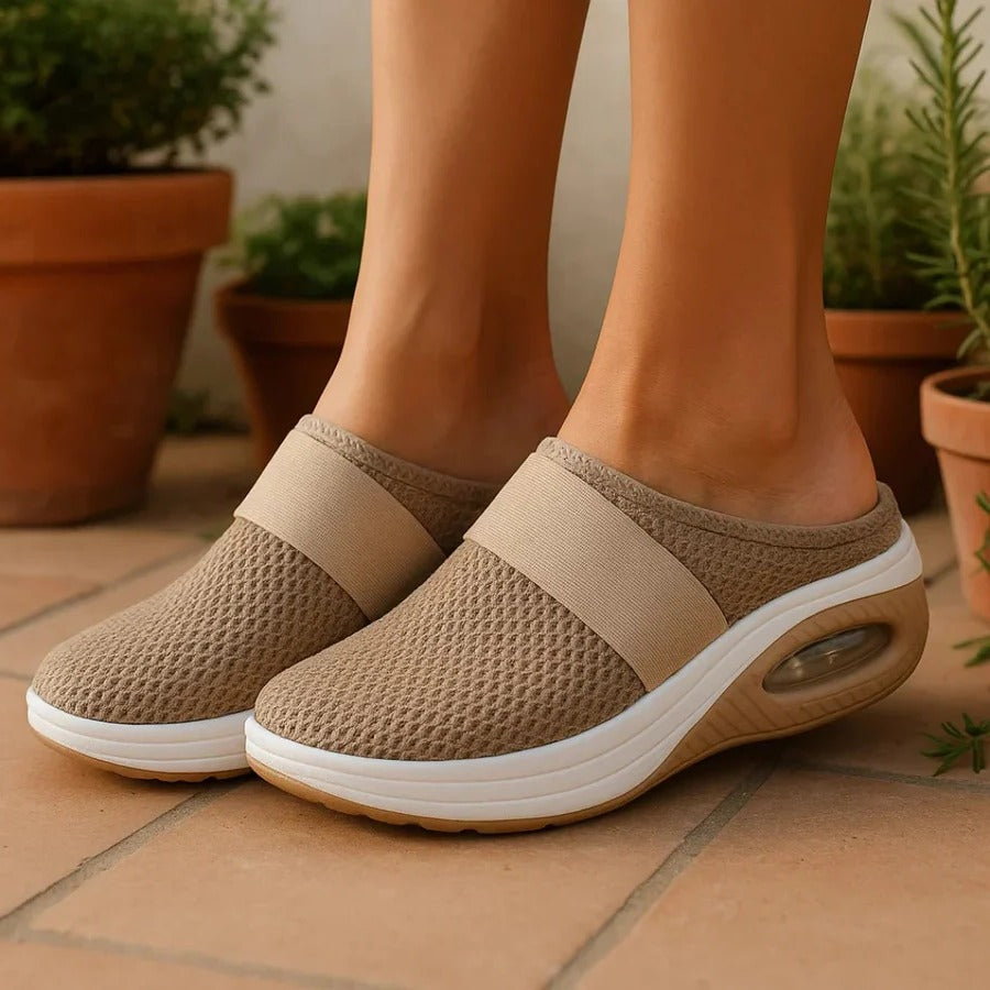 Orthopedic Slippers with Molded Footbed and Ventilated Upper for Indoor Wear for Women