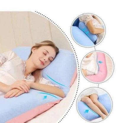 Full Body Memory Foam Pillow with Adjustable Fill and Machine Washable Cover