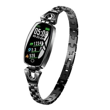 Smart Fitness Bracelet with Heart Rate Monitor and Blood Pressure Tracking, Color Touchscreen