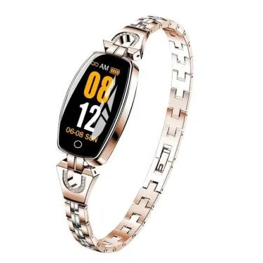 Smart Fitness Bracelet with Heart Rate Monitor and Blood Pressure Tracking, Color Touchscreen