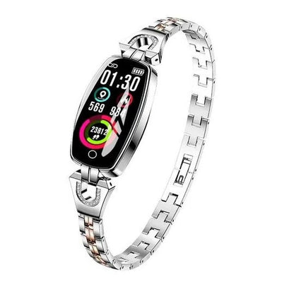 Smart Fitness Bracelet with Heart Rate Monitor and Blood Pressure Tracking, Color Touchscreen