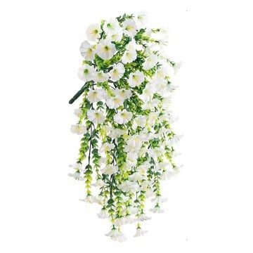 Artificial Morning Glory Vine with UV Resistant and Cascading Design, 29.5in