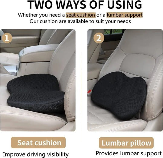 Car Seat Cushion with 3.5 Inch Height Boost and Removable Cover
