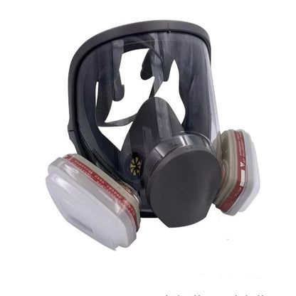 Respirator Mask with Anti-Fog Lens and Adjustable Straps, Full Face Protection