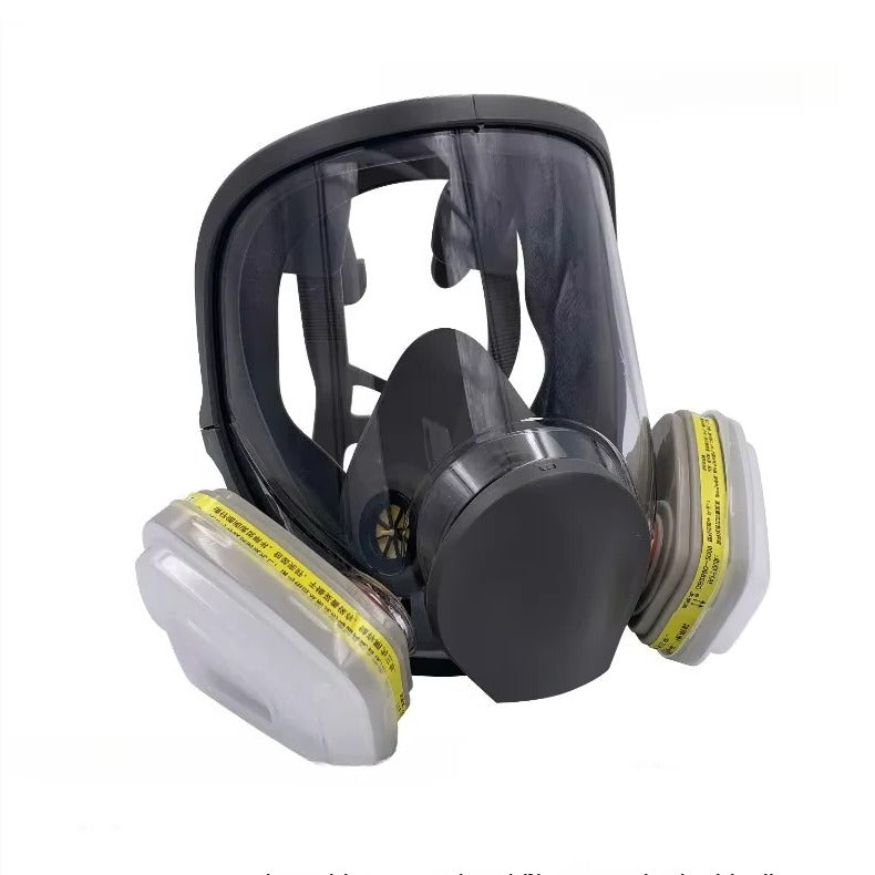 Respirator Mask with Anti-Fog Lens and Adjustable Straps, Full Face Protection