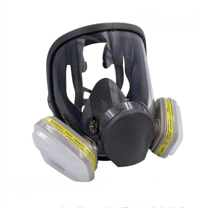 Respirator Mask with Anti-Fog Lens and Adjustable Straps, Full Face Protection