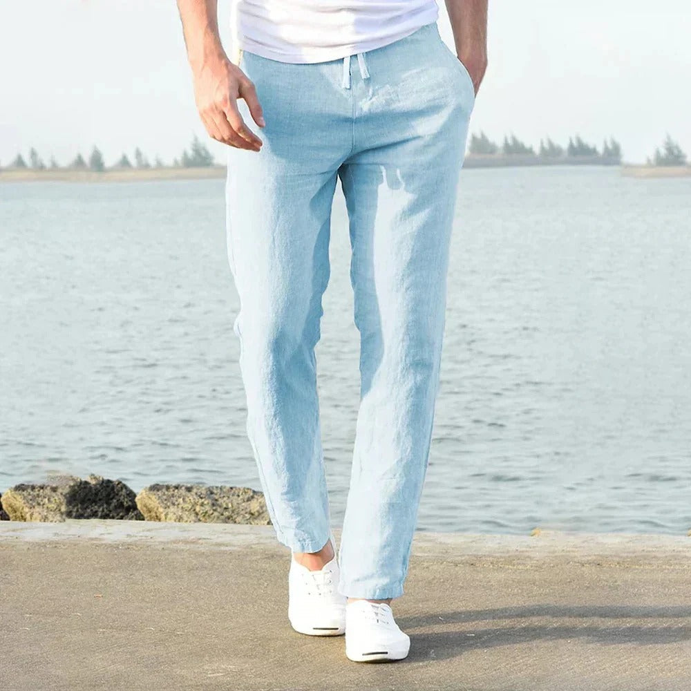Relaxed Fit Linen Pants for Summer and Casual Wear