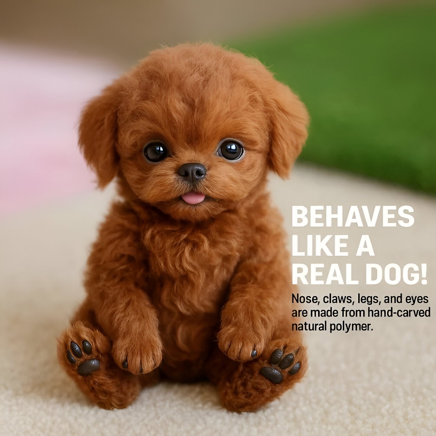 Interactive Robotic Puppy with Voice Commands and Touch Responses, Portable Toy for Kids