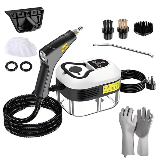 Handheld Steam Cleaner with Six Speed Levels and Five Brush Heads