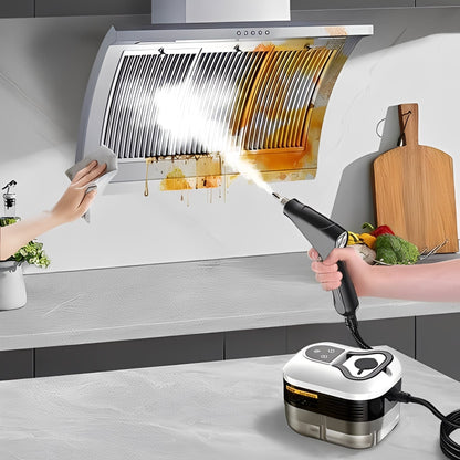 Handheld Steam Cleaner with Six Speed Levels and Five Brush Heads