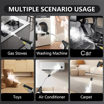 Handheld Steam Cleaner with Six Speed Levels and Five Brush Heads