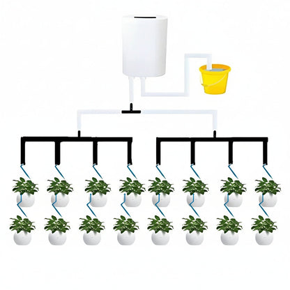 Automatic Plant Watering Controller with Programmable LCD and Rechargeable Battery