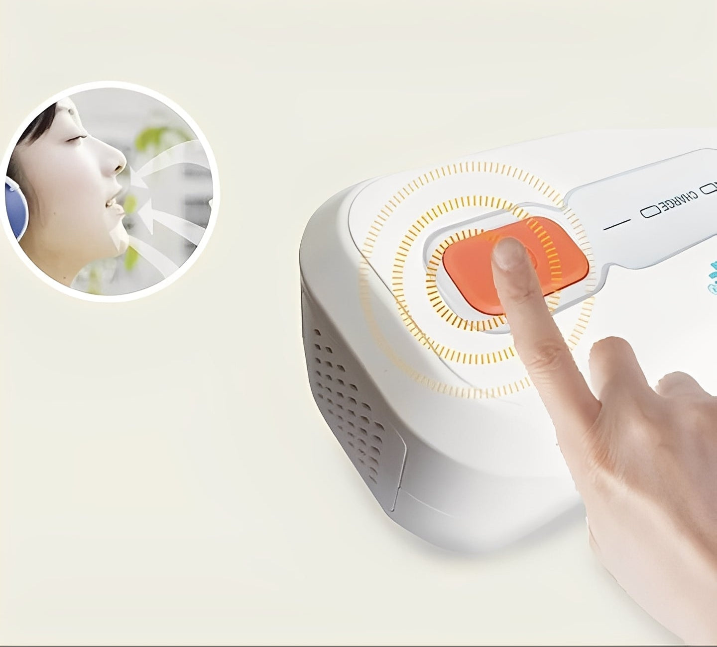 Ozone Sleep Equipment Cleaner with Automatic 30-Minute Cycle and Rechargeable Battery