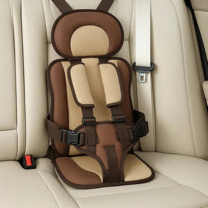 Foldable Child Travel Seat with Five Point Harness and Padded Comfort, Ages 1-14
