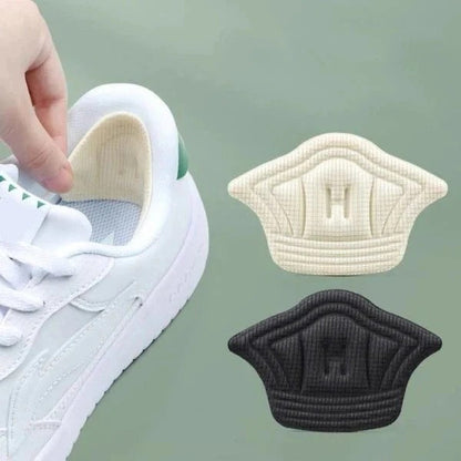 Heel Grips with Self Adhesive Backing and Adjustable Cut Design, Trimmable