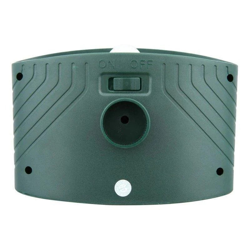 Motion Activated Garden Repeller with Ultrasonic Sound and Flashing Lights, Solar Powered